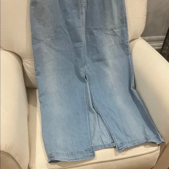 Free People Picture Perfect Denim Midi Dress - Picture 3 of 12